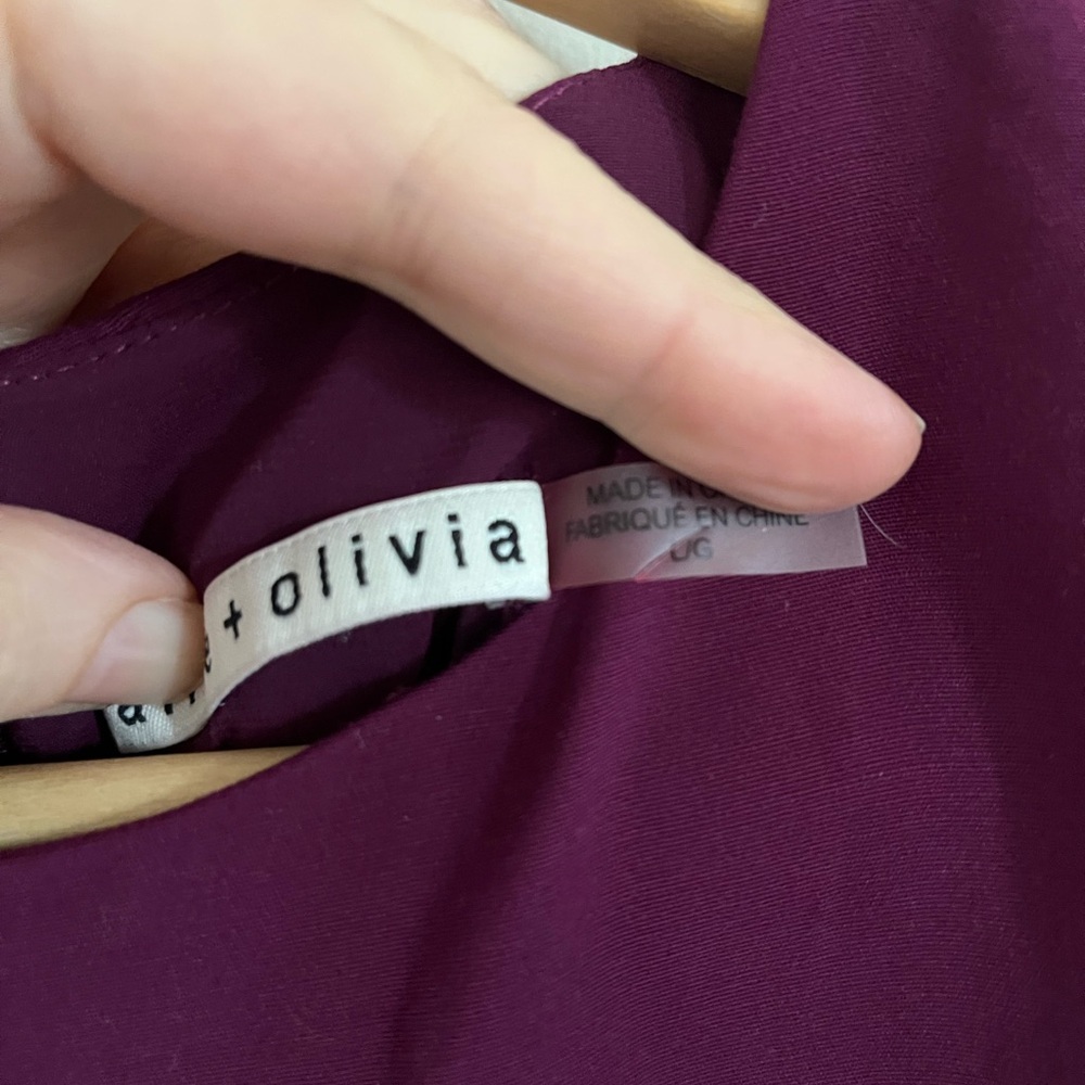 Alice + Olivia Magenta Date Dress | L - Picture 5 of 6